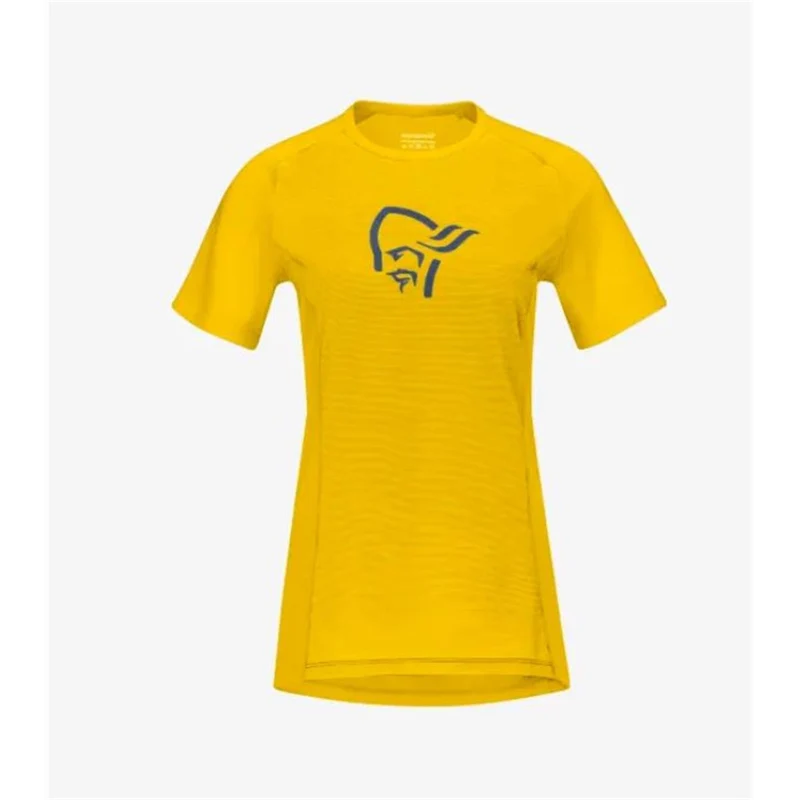 Norrona Fjora wool sulphur Damen T-Shirt