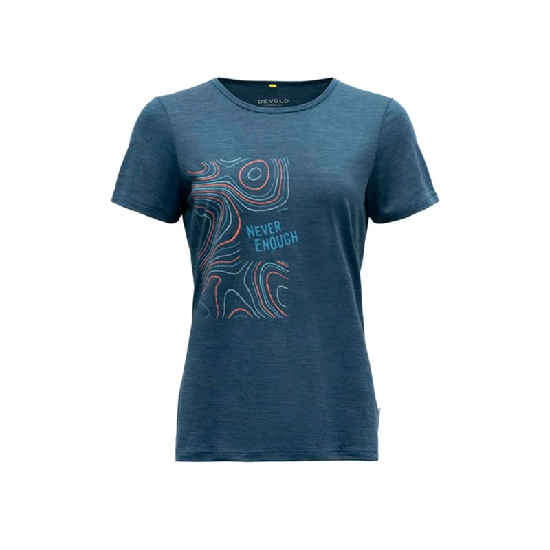 Devold Hellesylt Merion 130 Tee Women flood