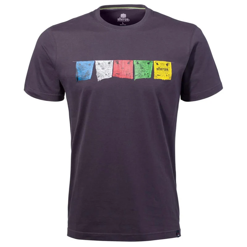 Sherpa Tarcho Tee kharani grey Herren Freizeit T-Shirt