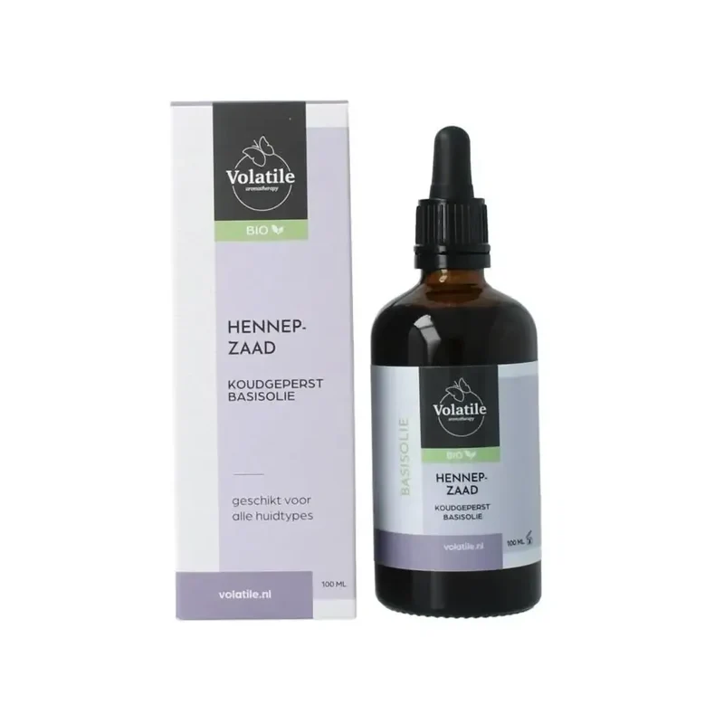Volatile Hennepzaad koudgeperst basisolie biologisch 100 ml