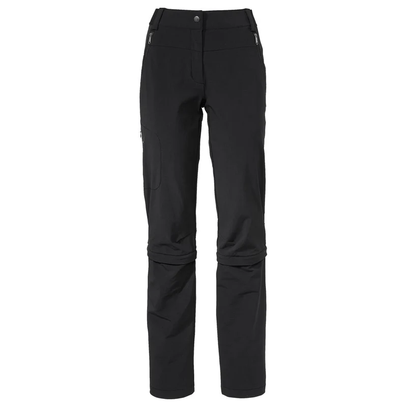 Vaude Farley Stretch Capri T-Zip III short black Damen Trekkinghose
