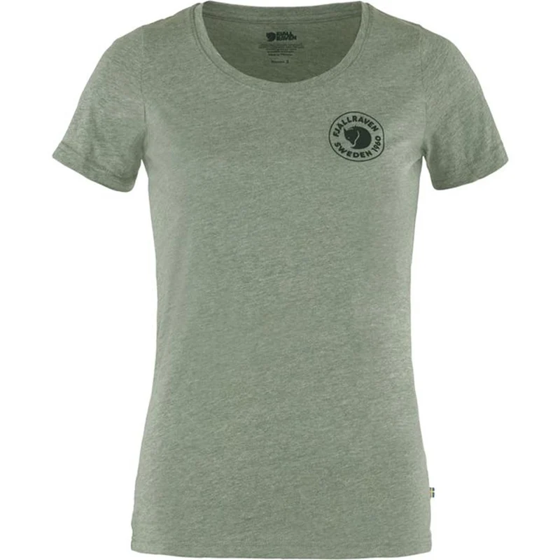 Fjäll Räven 1960 Logo T-Shirt W patina green-melange