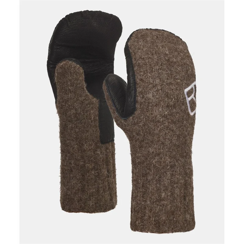 Ortovox Swisswool Classic Mitten Leather black sheep