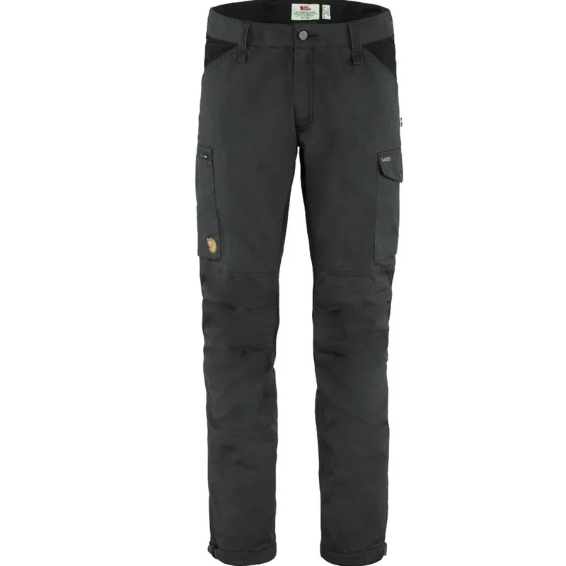 Fjäll Räven Kaipak Trousers regulär dark grey black Herren Trekkinghose