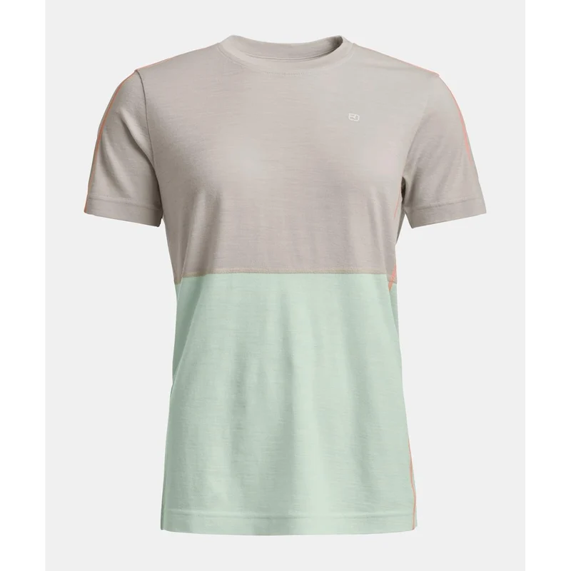 Ortovox 185 Rock´n´Wool Short Sleeve Women white Tea