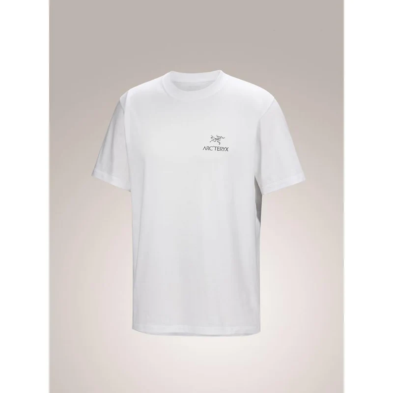 Arc'teryx Kragg SL Cotton Bird Word T-Shirt Men white light black