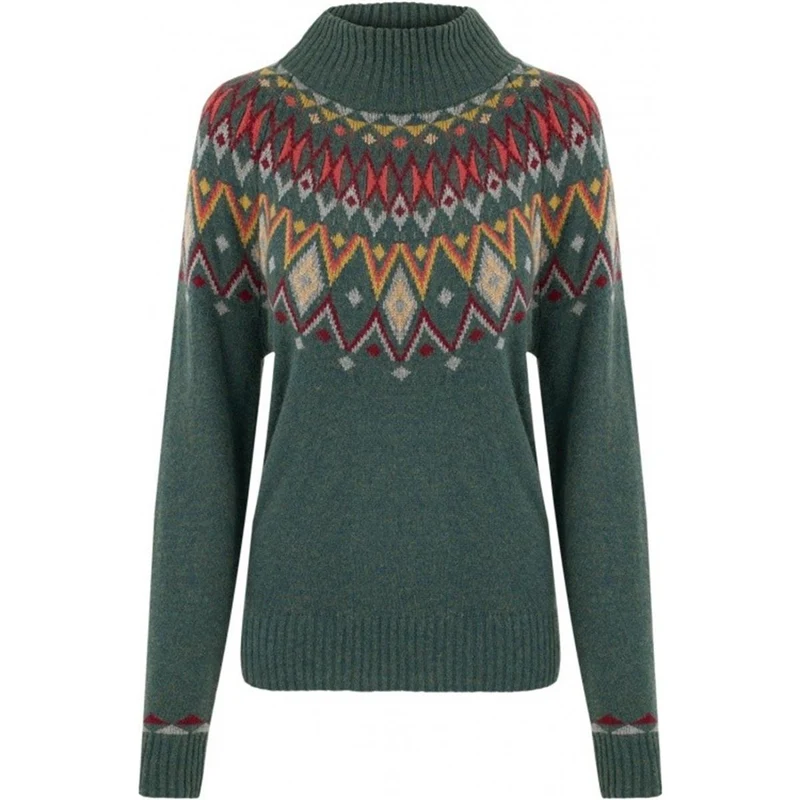 Sherpa Adventure Gear Indu Eco Mock Neck Damen forest