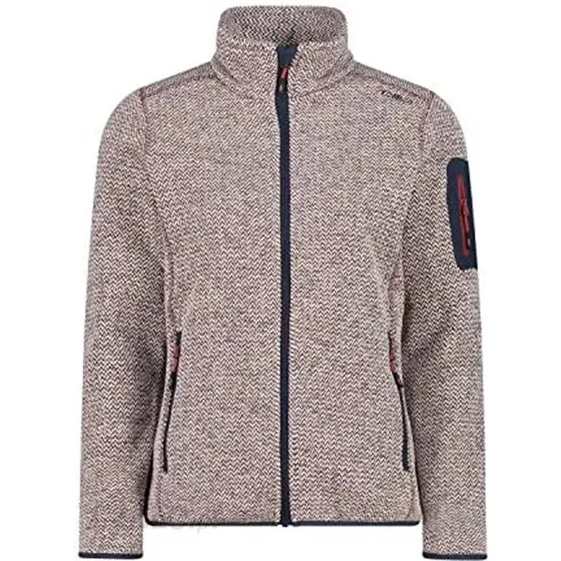 CMP Knitted Melange Fleece W Damen Fleecejacke
