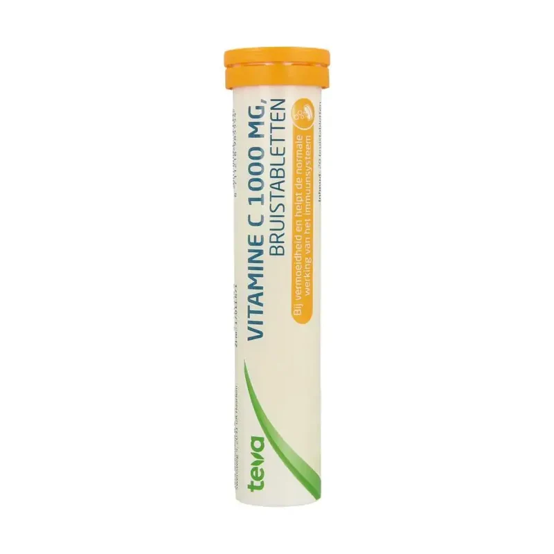 Teva Vitamine C 1000 mg bruis 20 tabletten