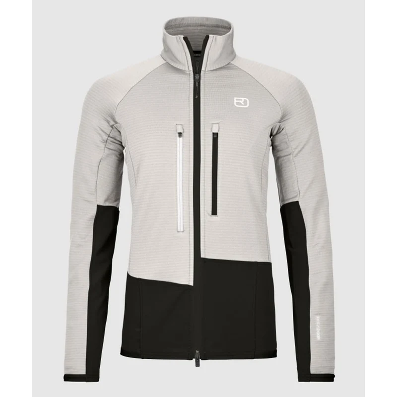 Ortovox Fleece Rib Jacket W white tea Damen Fleecejacke