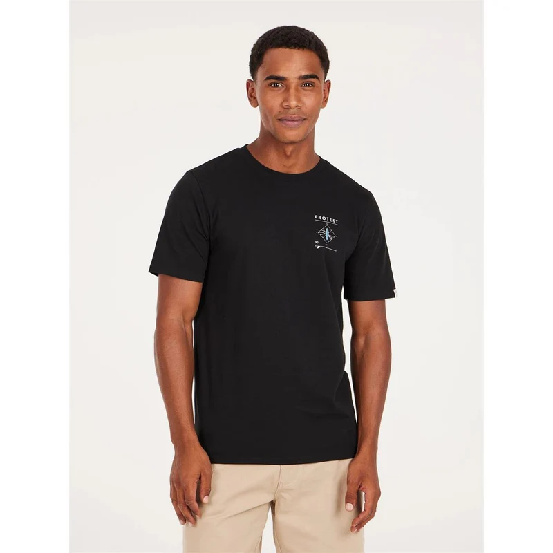Protest Herren T-Shirt Penalt Schwarz