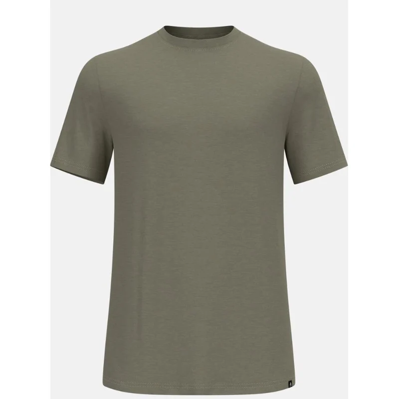 Odlo M Merino Tencel Plain Tee vetiver melange Herren T-Shirt