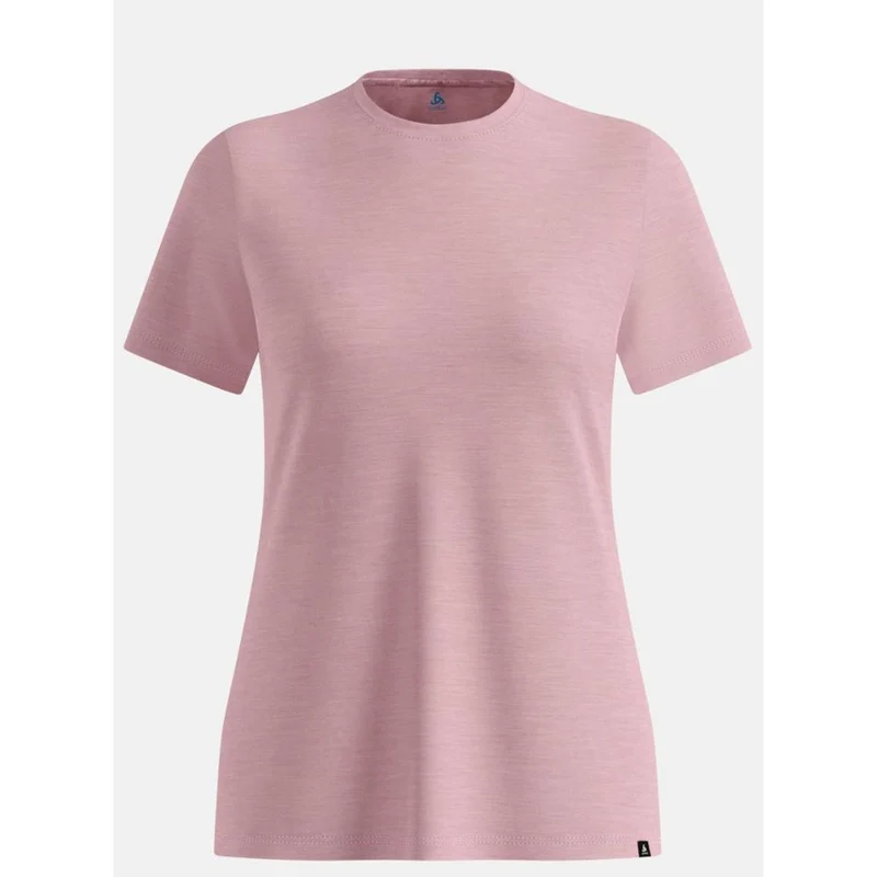 Odlo W Merino Tencel Plain Tee hyper pink melange Damen T-Shirt