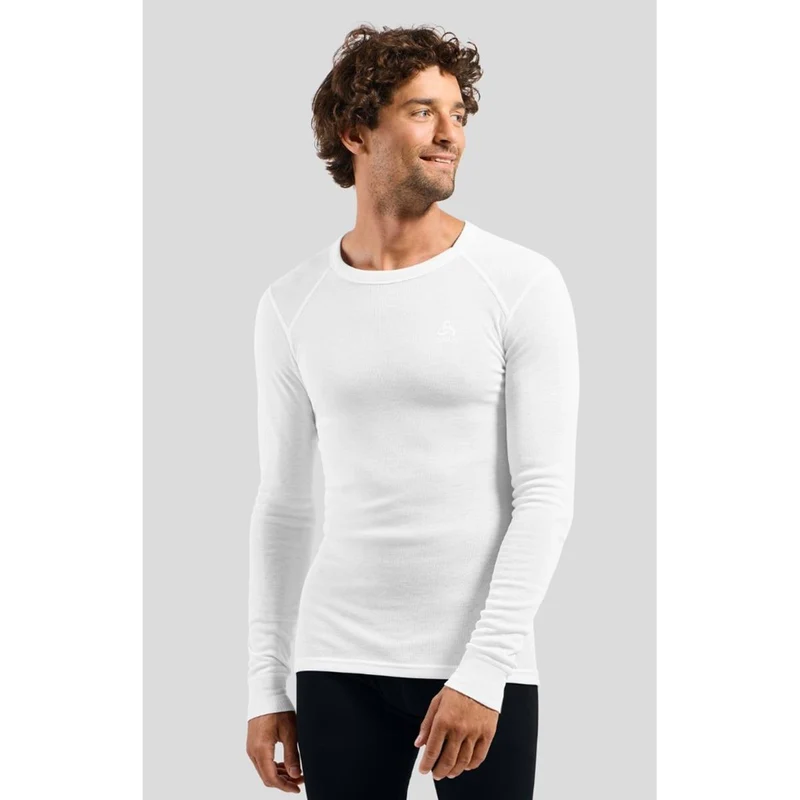 Odlo - Active Warm Base Layer Langarmshirt - White- Herren