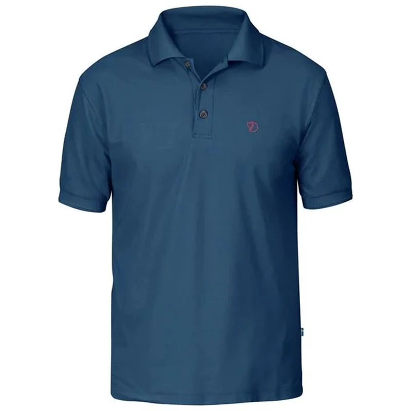 Fjäll Räven Crowley Pique uncle blue Herren Polo Shirt