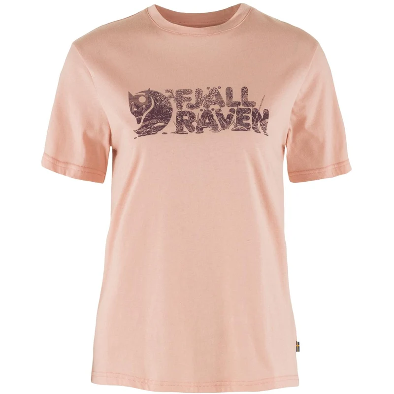 Fjäll Räven Lush Logo chalk rose Damen T-Shirt