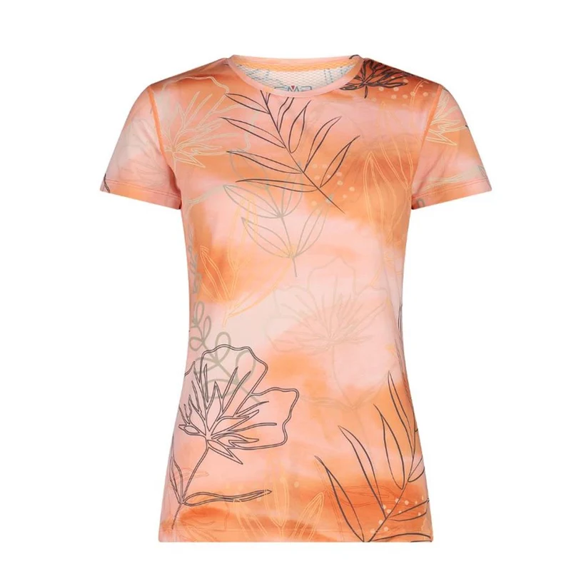 CMP Sport Woman Cool Menthol Boost T-Shirt salmone sabbia