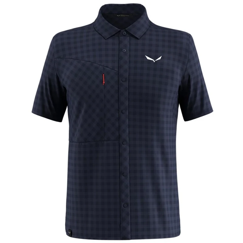 Salewa Puez Dry'Ton Kurzarm Hemd Herren - navy blazer