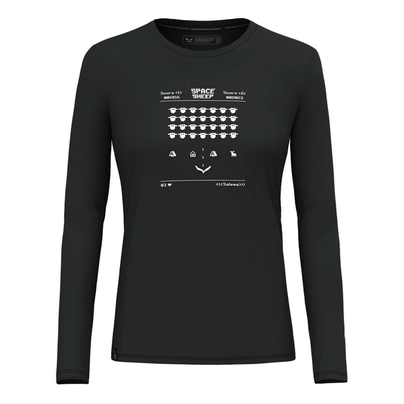Salewa Pure Space Game Merino Tee W black out