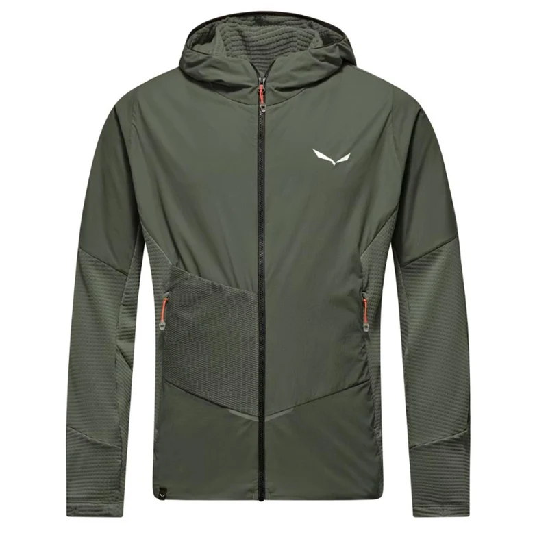Salewa Pedroc Wind-Kapuzenfleecejacke Men faded green