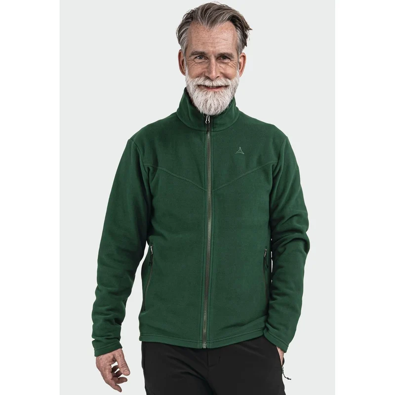 Schöffel Herren atmungsaktive & warme Fleece Jacke Qutang Dark Jade