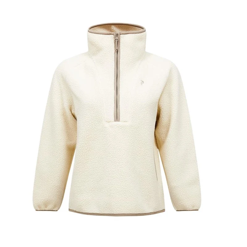 Peak Performance W Nature Rush Pile Half Zip sand fog avid beige Damen Pullover